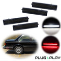 Set of 4 Smoke Lens LED Side Marker Lights for BMW E30 E32 E34