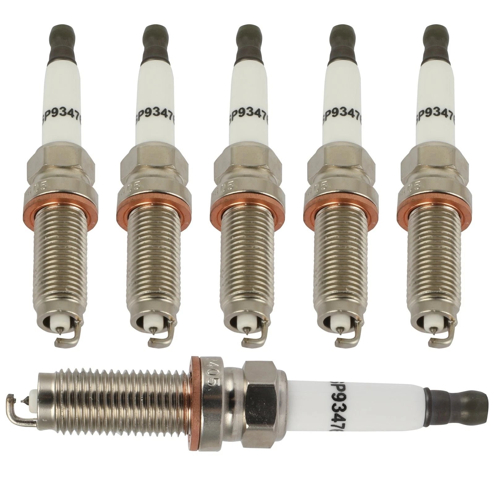 Set of 6 Iridium Spark Plugs for Jaguar F-Type, F-Pace, Land Rover Discovery