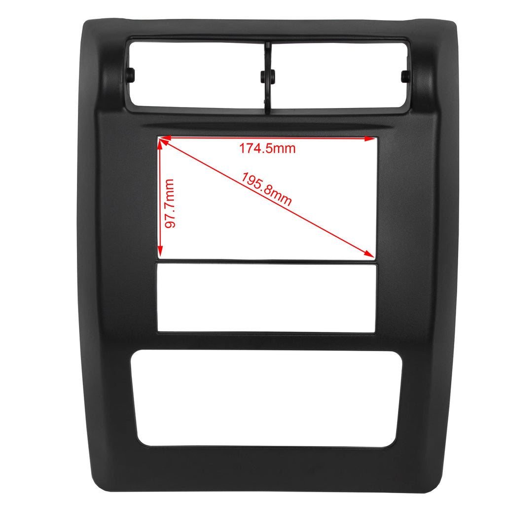 Double Din Dash Kit with Wiring Harness for Jeep Wrangler TJ (2003-2006)
