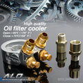Oil Filter Cooler Sandwich Plate Adapter with 80 Deg Thermostat
