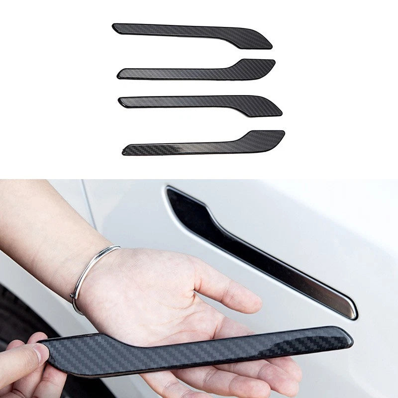 Carbon Fiber Handle Cover Trim Kit for Tesla Model 3 (2017–2023)