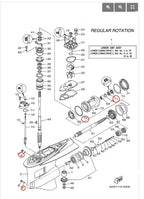 Lower Unit Oil Seal & Cotter Pin Set for Yamaha 300/350HP (93101-35018, 91490-40030)