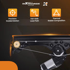 2X Power Window Regulator with Motor for Fiat 500 (2012–2019)