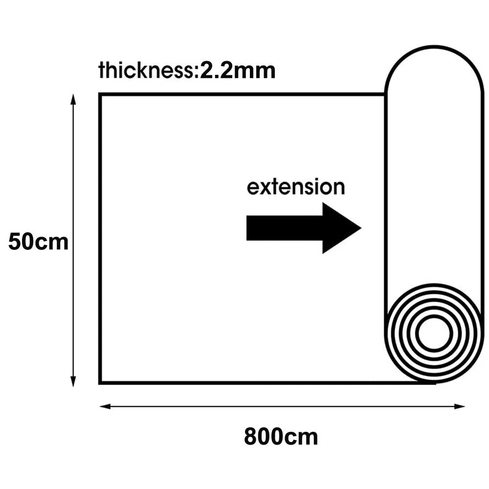 Butyl Rubber Sound Deadener Roll 2.2mm Thick for Car Soundproofing (4㎡)