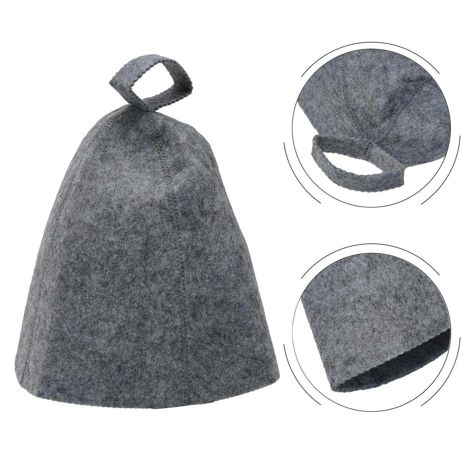 Felt Shower Cap for Sauna Use - Anti Heat Protection Hat