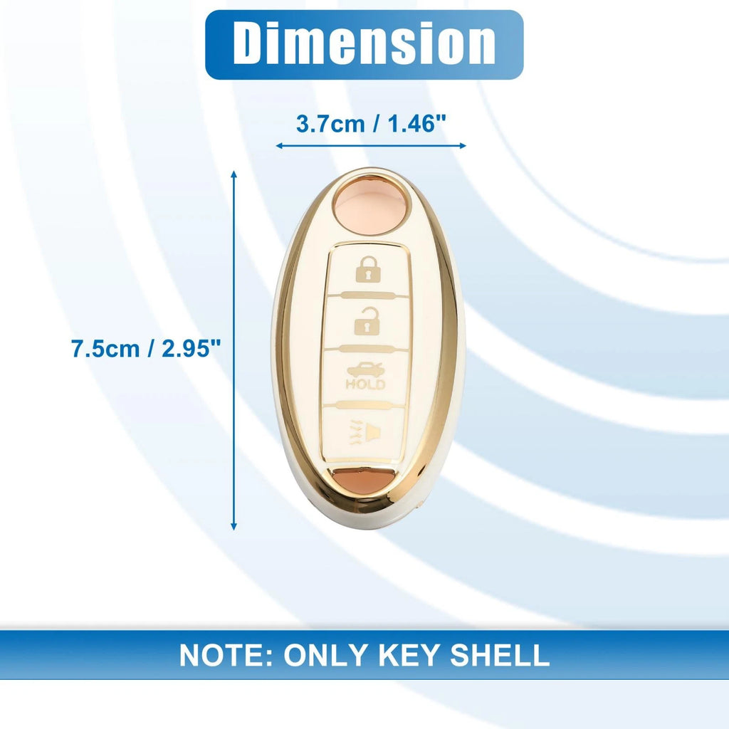 Silicone Key Fob Case Cover for Nissan Altima Sentra Maxima (2010–2023)
