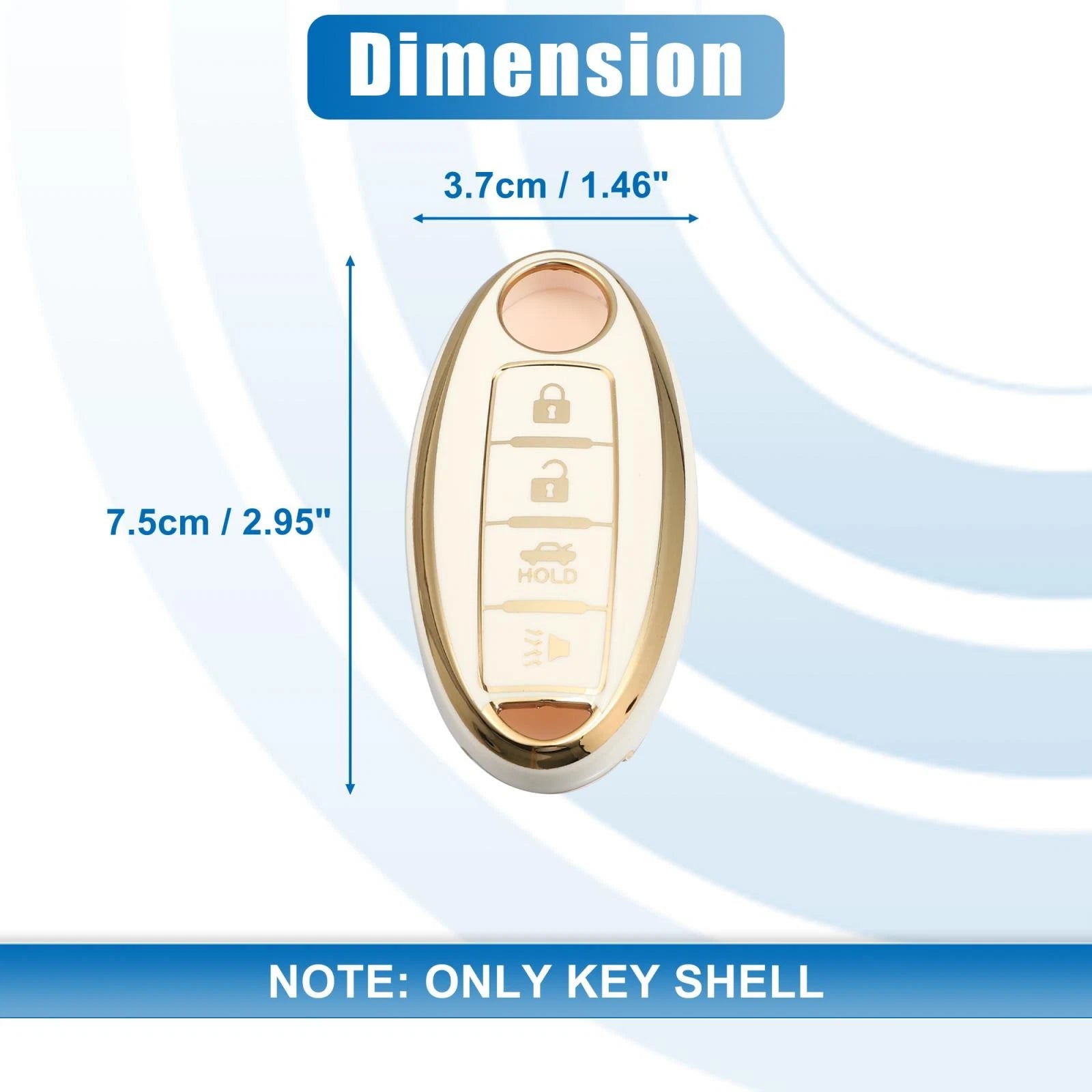 Silicone Key Fob Case Cover for Nissan Altima Sentra Maxima (2010–2023)