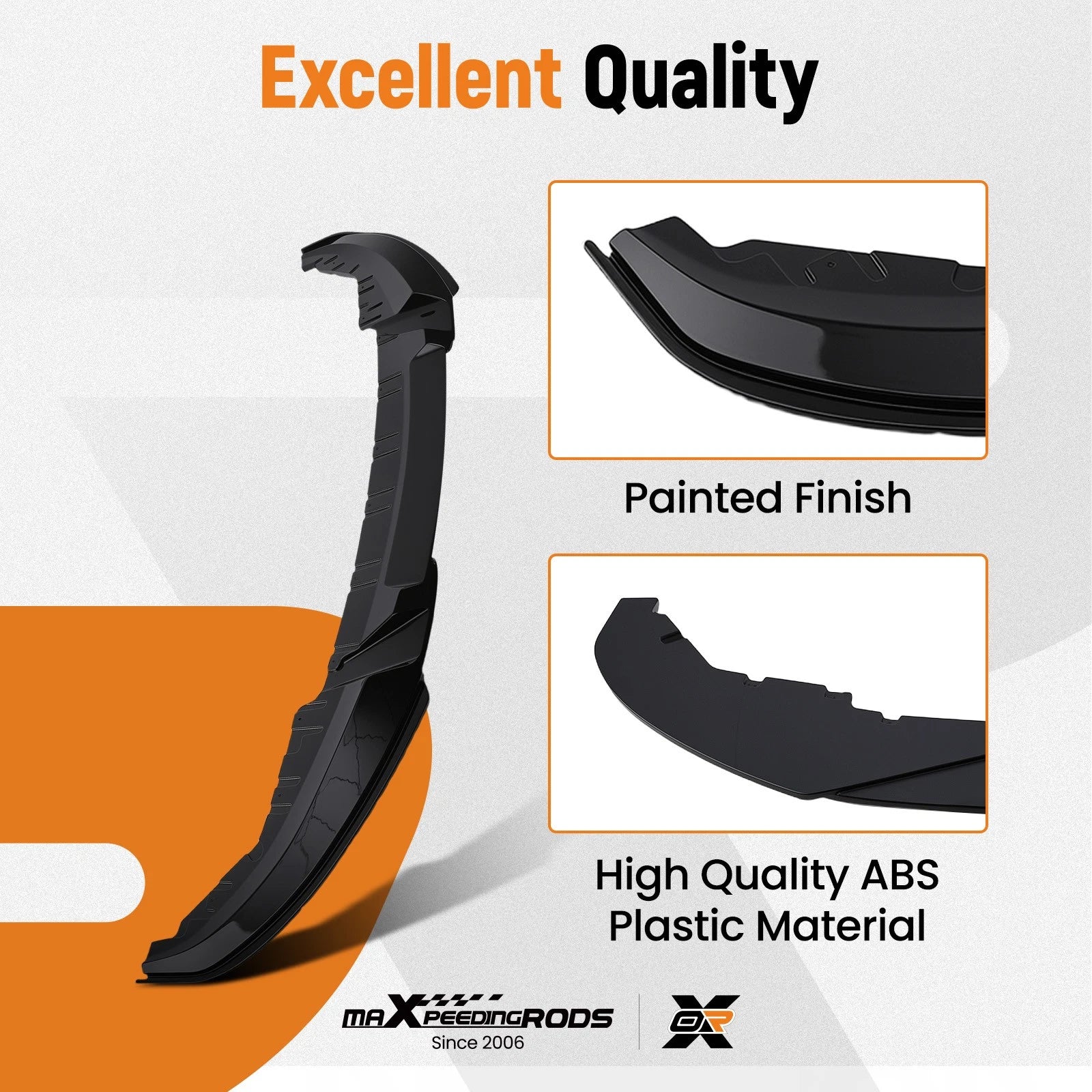 Front Bumper Lip Spoiler for BMW G26 4 Series M Sport (2021–2024) Gloss Black