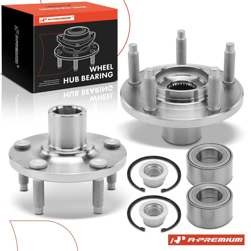 2X Front Wheel Hub & Bearing Assembly for Ford Edge Lincoln MKX (2007–2010)