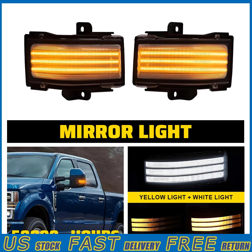 Dynamic Mirror Turn Signal Light for Ford F150 (2015–2023), F250-550 (2017–2023)