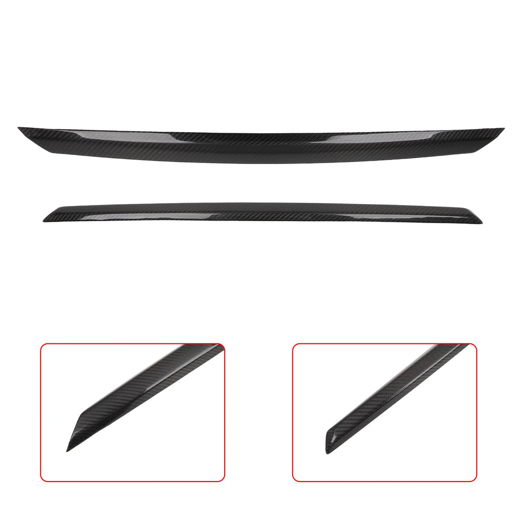Carbon Fiber Upper & Lower Trunk Plate Trim Covers for Infiniti Q50 (2014–2017)