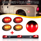 Red LED Amber Side Marker Light Tail Lamp for Ford F350 Dually (1999–2010)