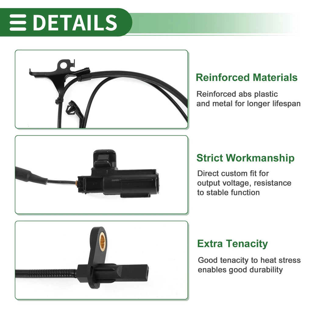 ABS Wheel Speed Sensor No. 895430D090 for Toyota Yaris (FWD)