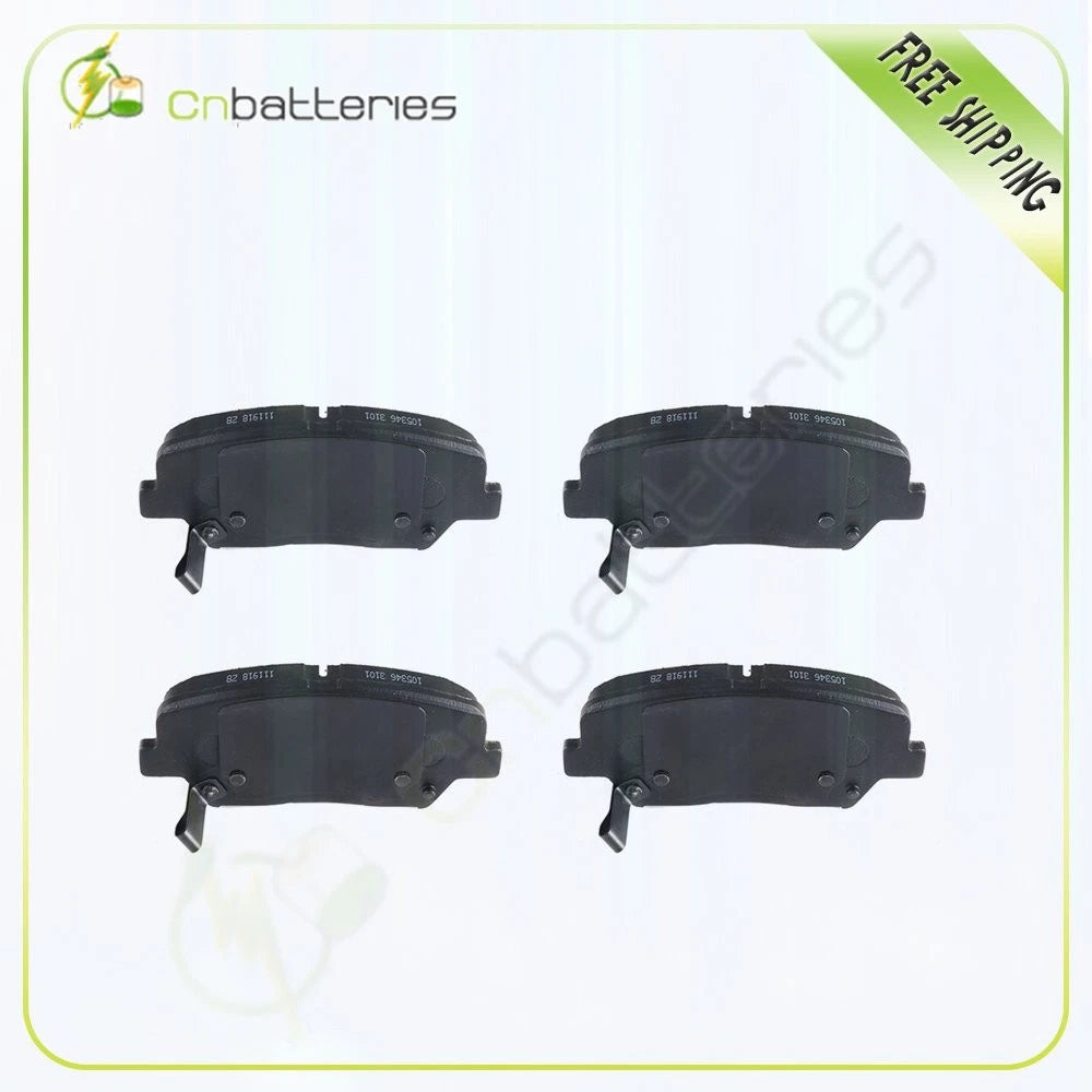 Set of 4 Metallic Front Brake Pads for Hyundai Santa Fe Sport, Kia Sorento