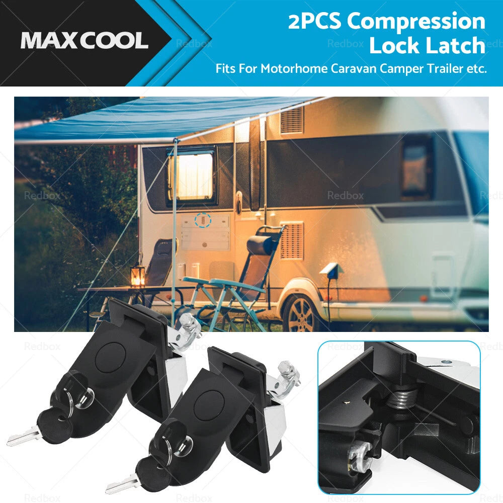 2X Compression Lock Latch for Caravan Camper Trailer Tool Box
