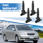 Set of 4 Ignition Coils for Toyota Celica GT 1.8L L4 (2000–2005) C1249 UF247 UF315