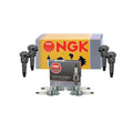 Set of 4 NGK Ignition Coils & V-Power Spark Plugs for Hyundai Kia 2.4L L4