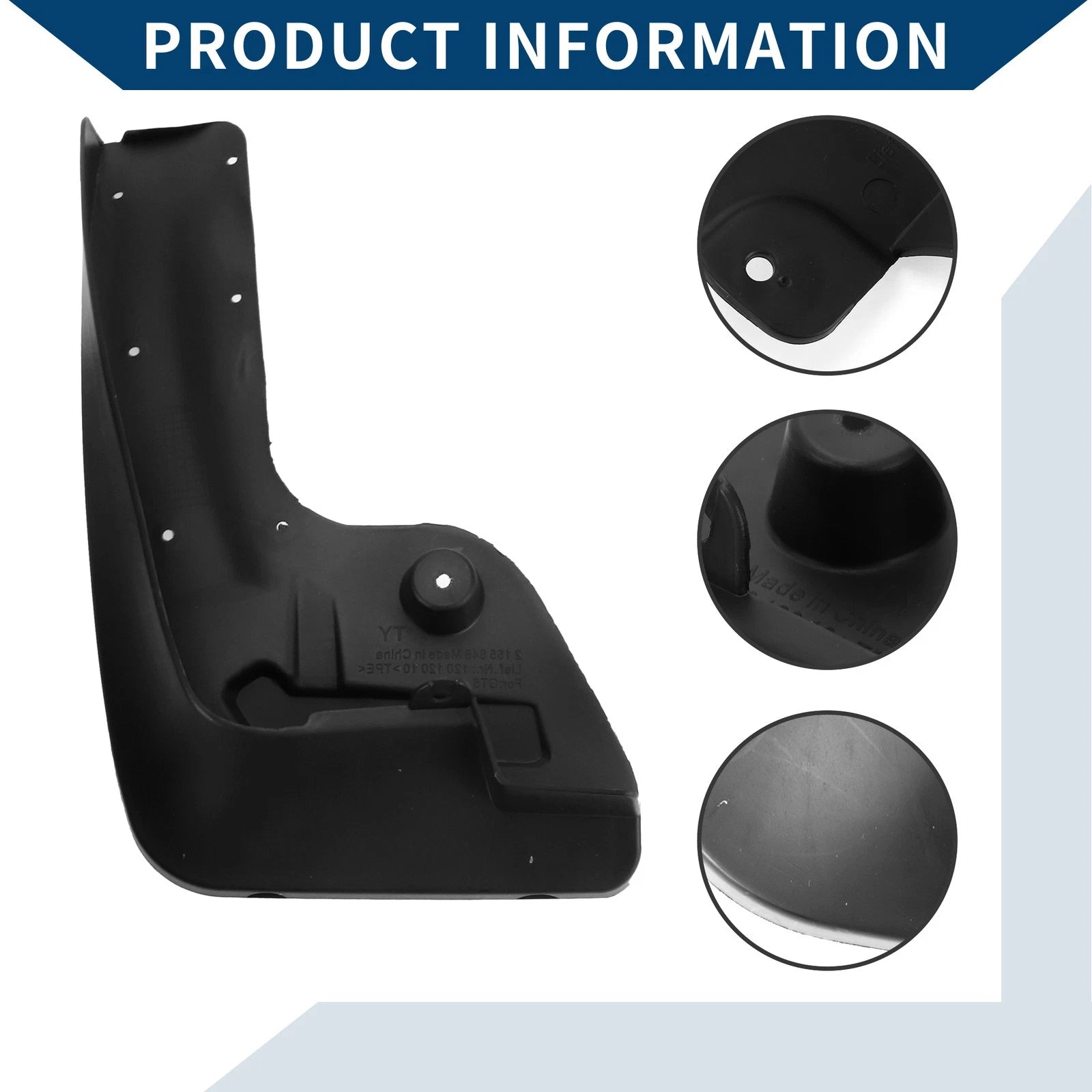 Set of 4 Mud Flaps Splash Guards for BMW 5 Series GT (2012–2015)