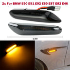 Dynamic Smoke LED Side Marker Turn Signal Lights for BMW E90 E91 E92 E93 (2006–2013)