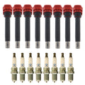 Set of 8 Ignition Coils & NGK Laser Platinum Spark Plugs for Audi A8 Quattro R8 V8 (2005–2015)