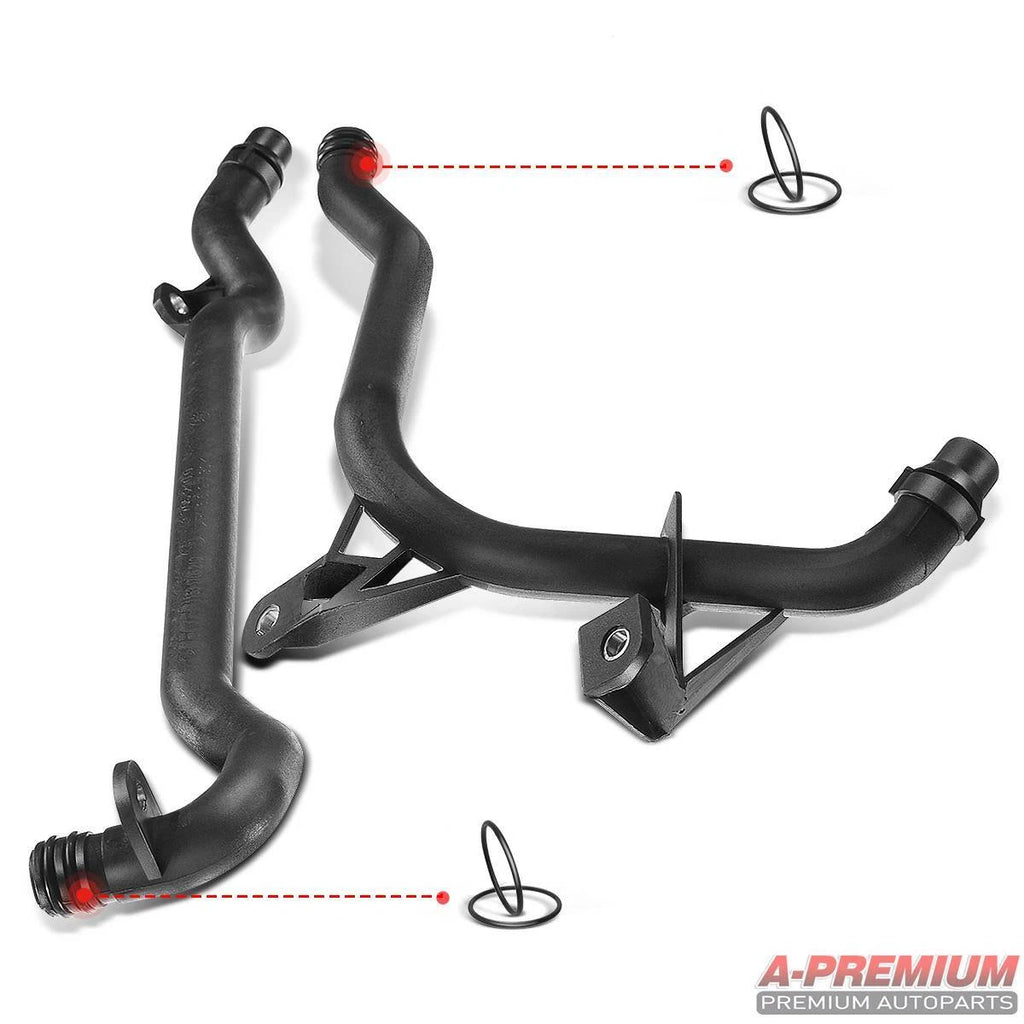 2 Engine Heater Inlet Pipes + Water Coolant Pipes for BMW E39 E46 Z3 Z4 (1997–2006)
