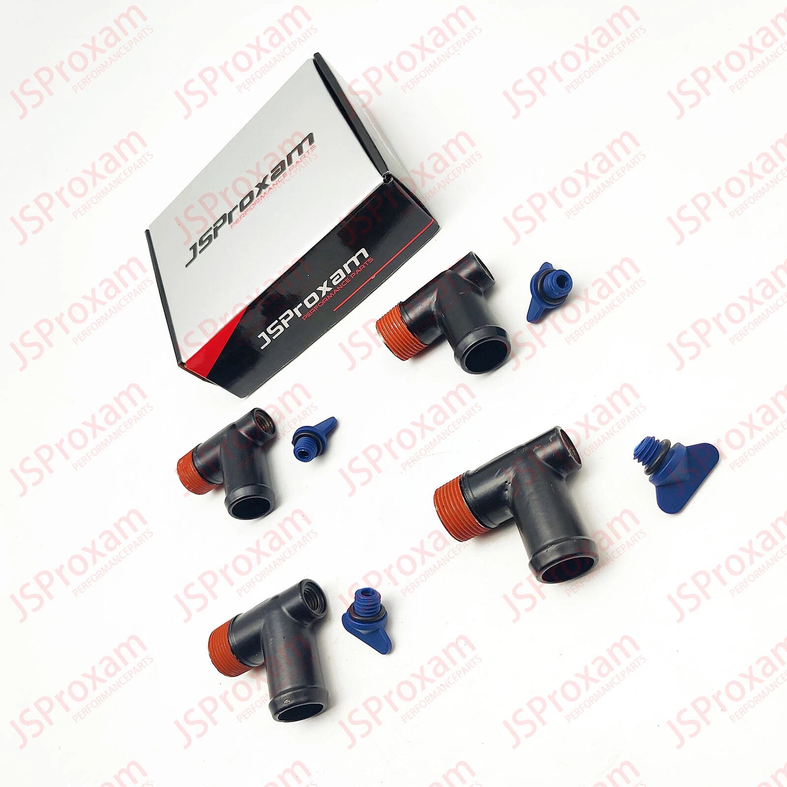 Set of 4 Drain Plug Elbow Stainless for MerCruiser Exhaust Manifold (90 Degree)
