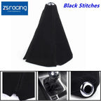 Leather Suede Shift Knob Boot Cover for