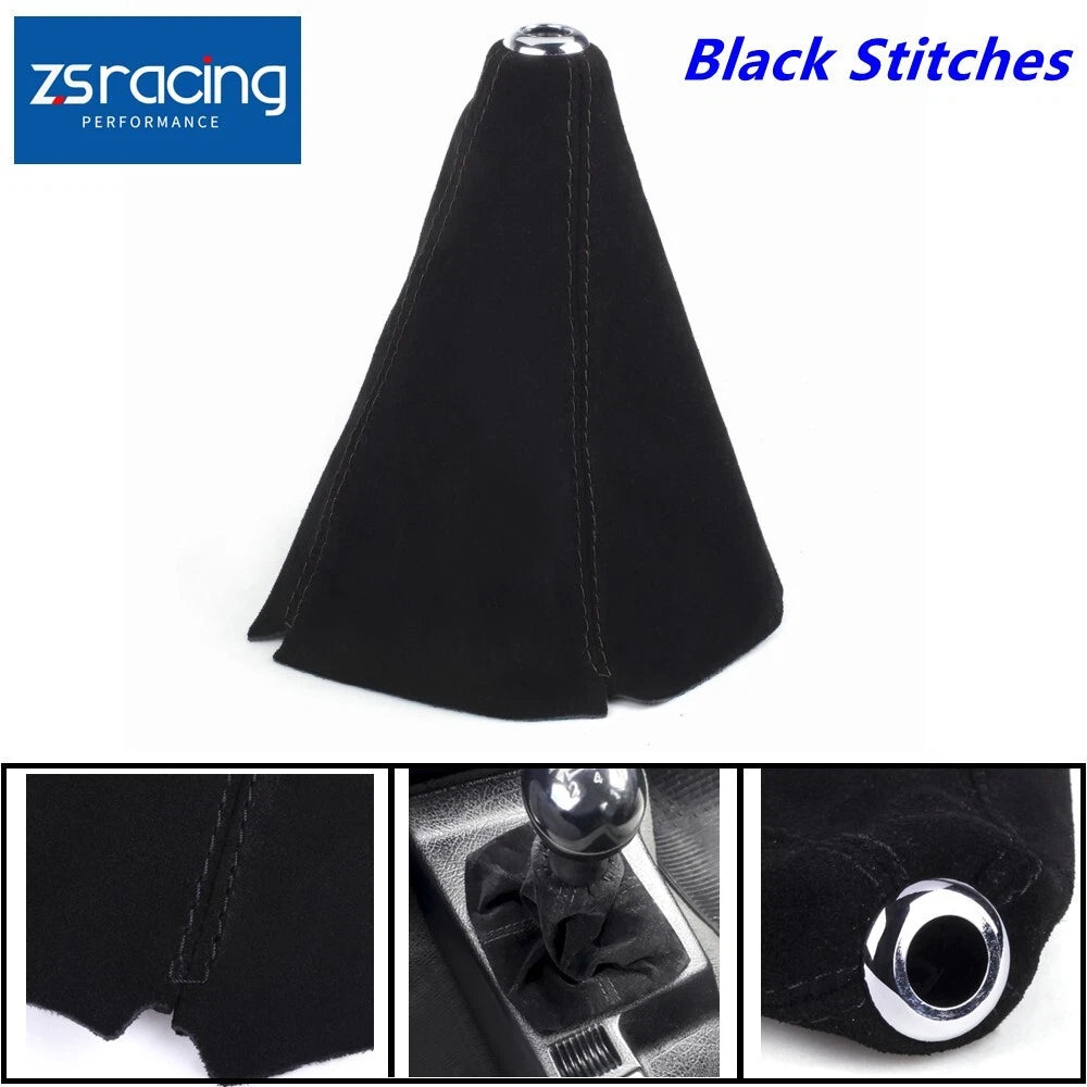 Leather Suede Shift Knob Boot Cover for
