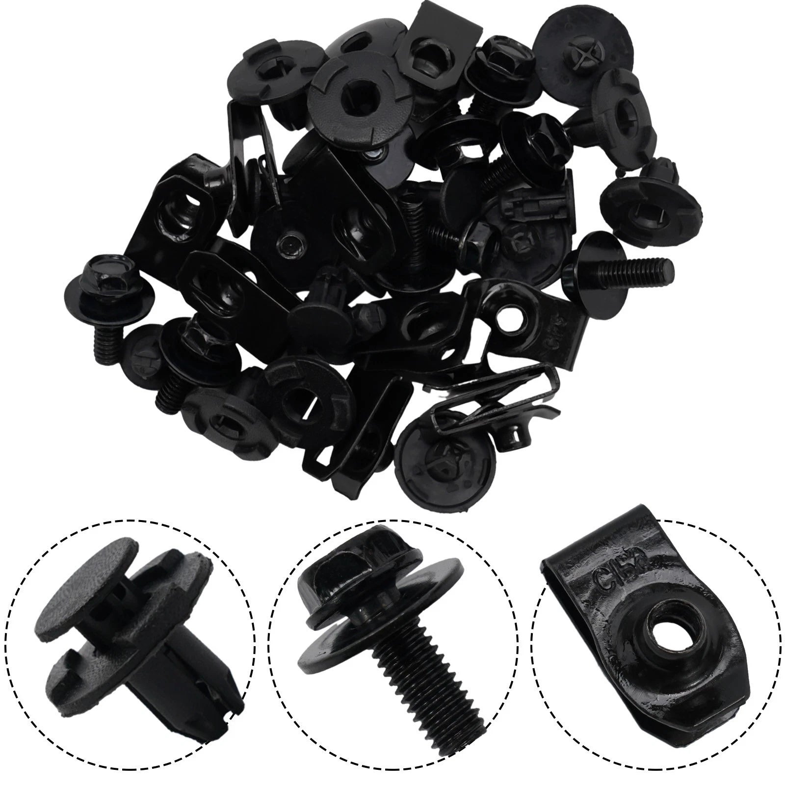 30pcs Undertray Cover Clamps for Universal Vehicles
