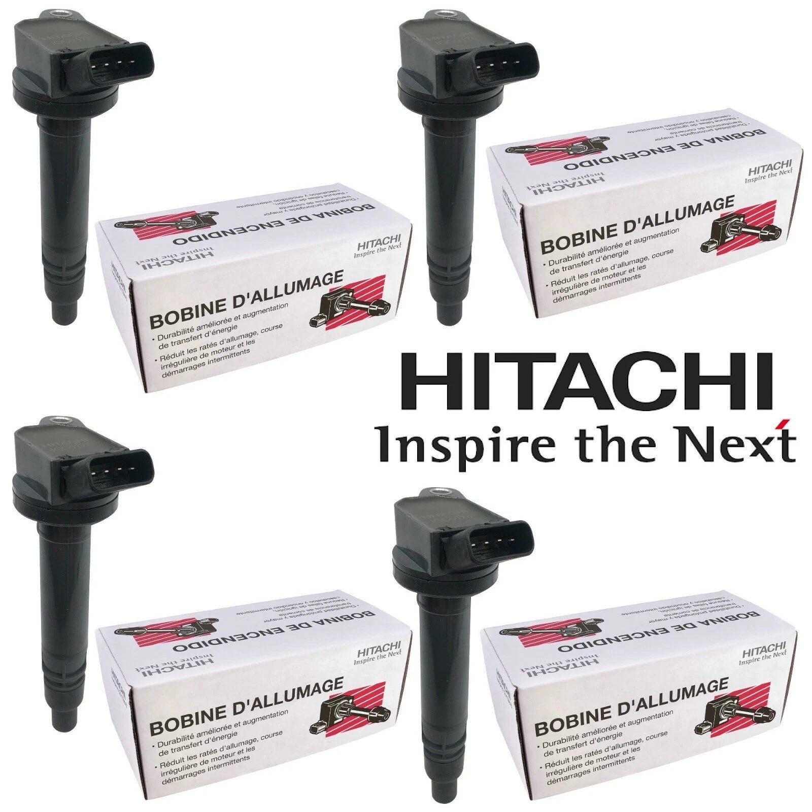 Set of 4 Ignition Coils IGC0176 for Lexus ES300h, Scion tC, Toyota Avalon (2013–2018)