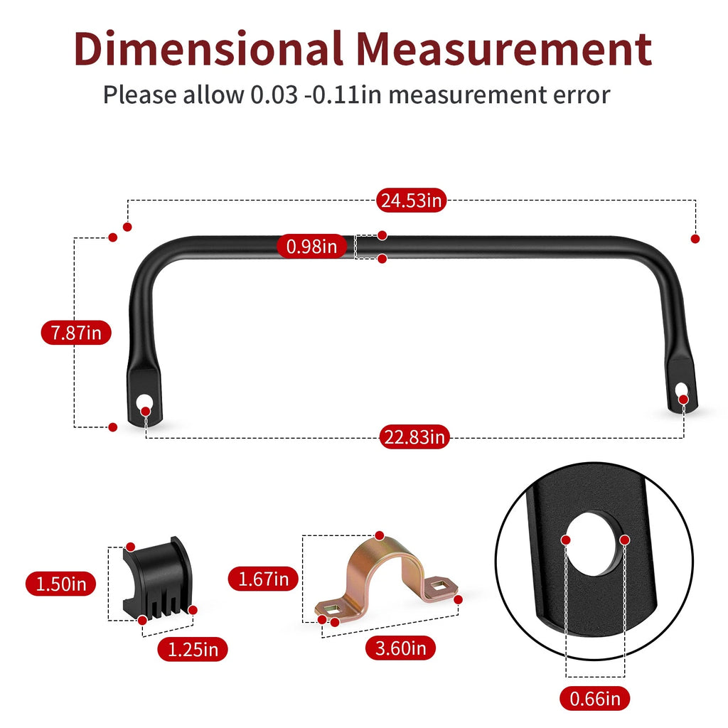 Rear Stabilizer Sway Bar Set with Bushing & Bracket for Polaris Sportsman 850 (2020–2021)