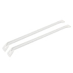 White Metal Support Brackets for 12" Wire Shelving