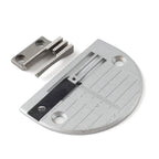 Set of 1 Flat Car Anti-Crease Needle Plate & Feed Dog for Juki DDL-5550, 8300