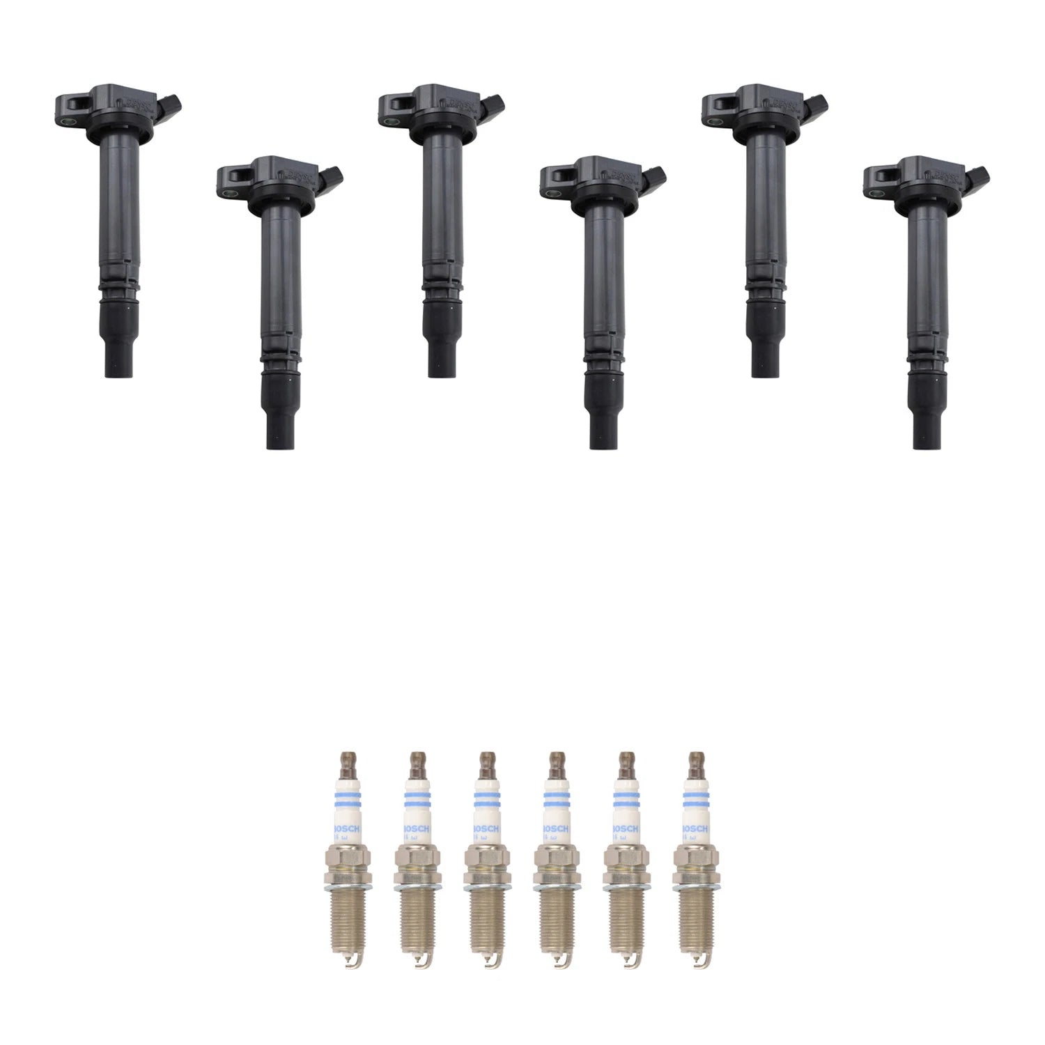 Set of 6 Ignition Coils & Spark Plugs for Lexus GS450h (2007–2011)