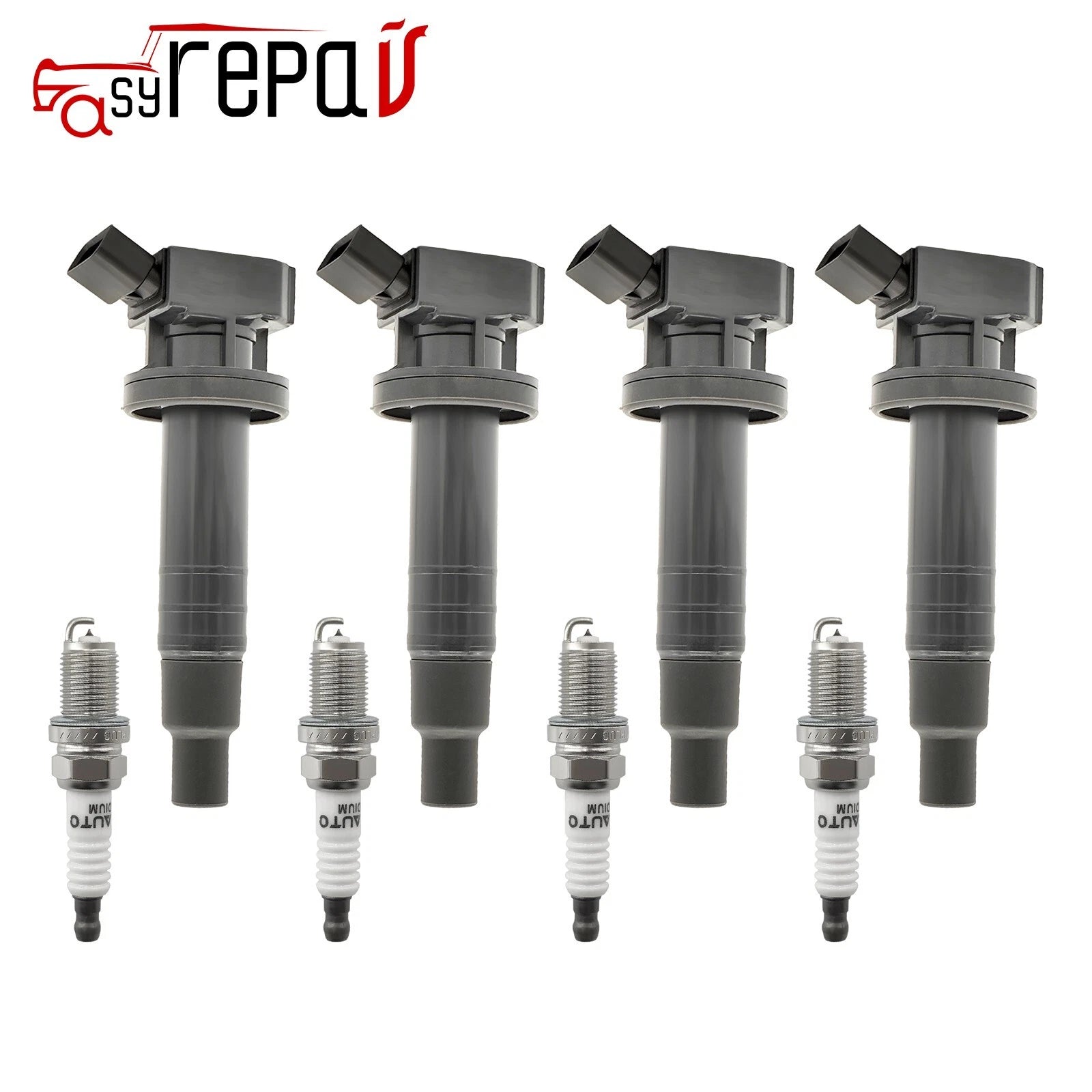 4X Ignition Coil & Spark Plug for Toyota Corolla Celica Matrix (2000–2008) UF247