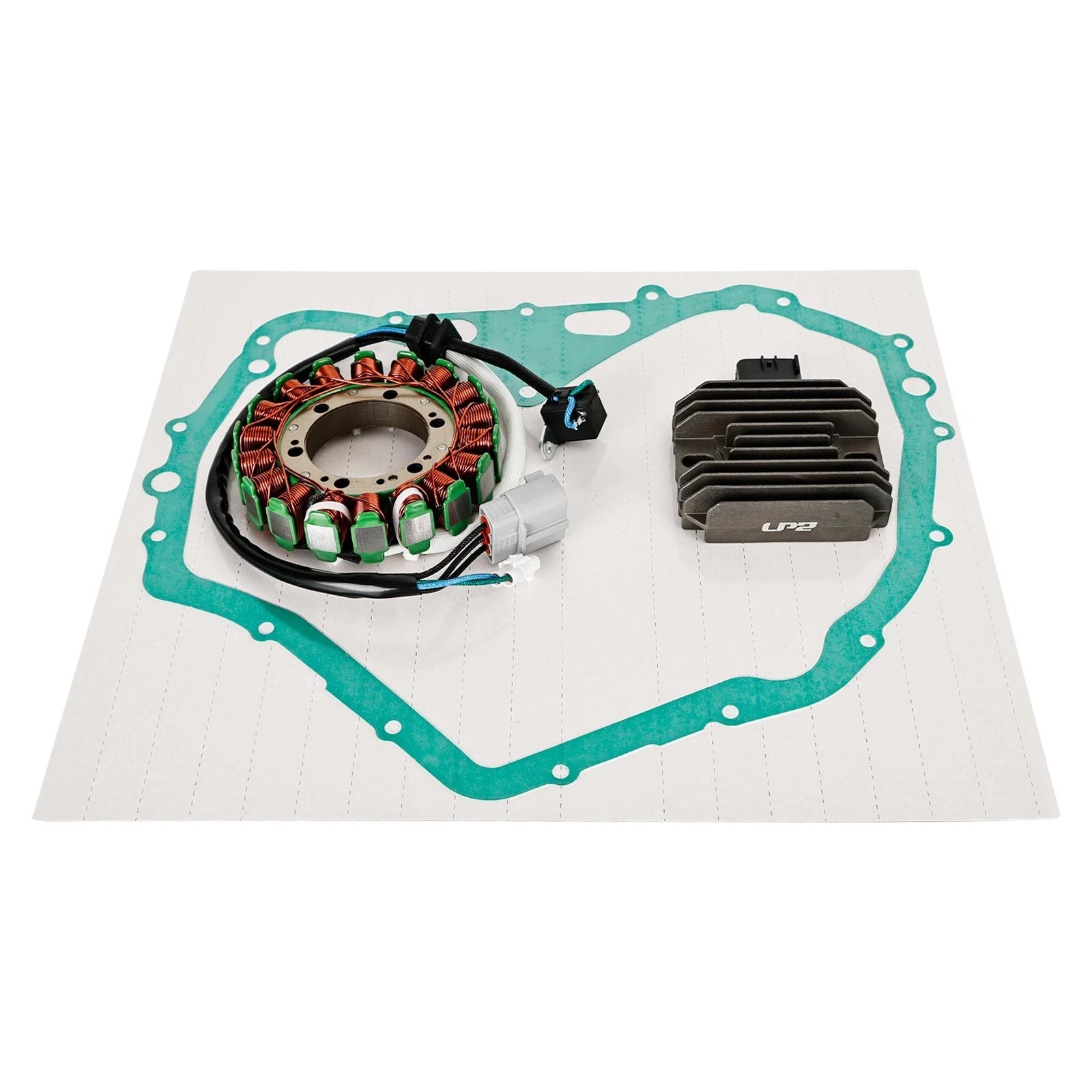 Magneto Stator + Voltage Rectifier + Gasket for Suzuki LTF 400F King Quad (2000–2017)