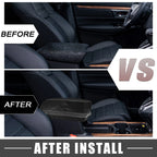 Center Console for Toyota Venza (2021–2023) Carbon Fiber Pattern Black Gray