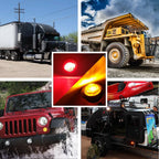 20X Smoked Round LED Side Marker Lights for Truck Trailer (Universal)