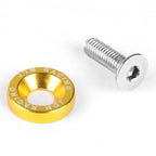 20 Pcs Gold 20mm Aluminum Fender Washers for M6 x 1.0 Bolt Holes