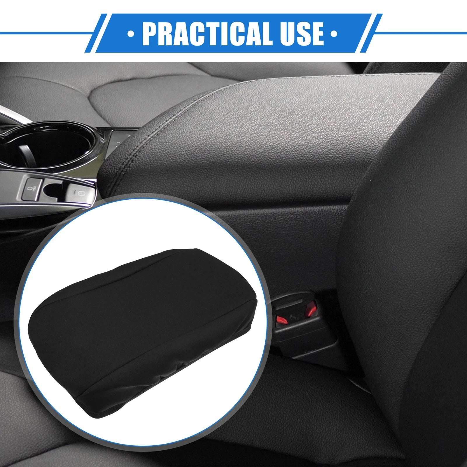 Armrest Protector Cover Pad for Buick Verano (2015–2016) Neoprene Black 767153659461