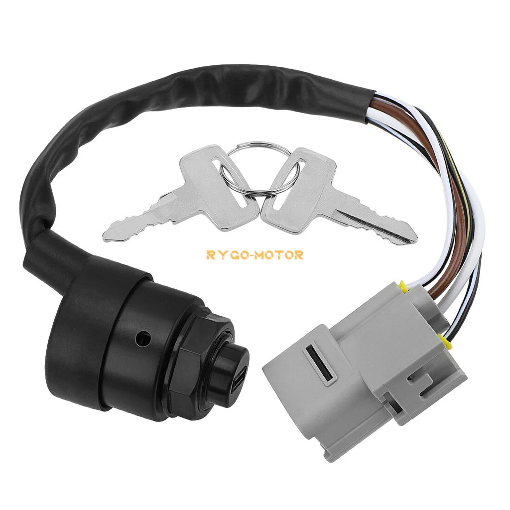 Ignition Key Switch 27005-1244 for Kawasaki Mule 3000 3010 3020 (2001–2008)