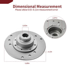 Rear Brake Rotor Set of 2 1910440 1910188 for Polaris Sportsman 500 4X4 (1996–2002)