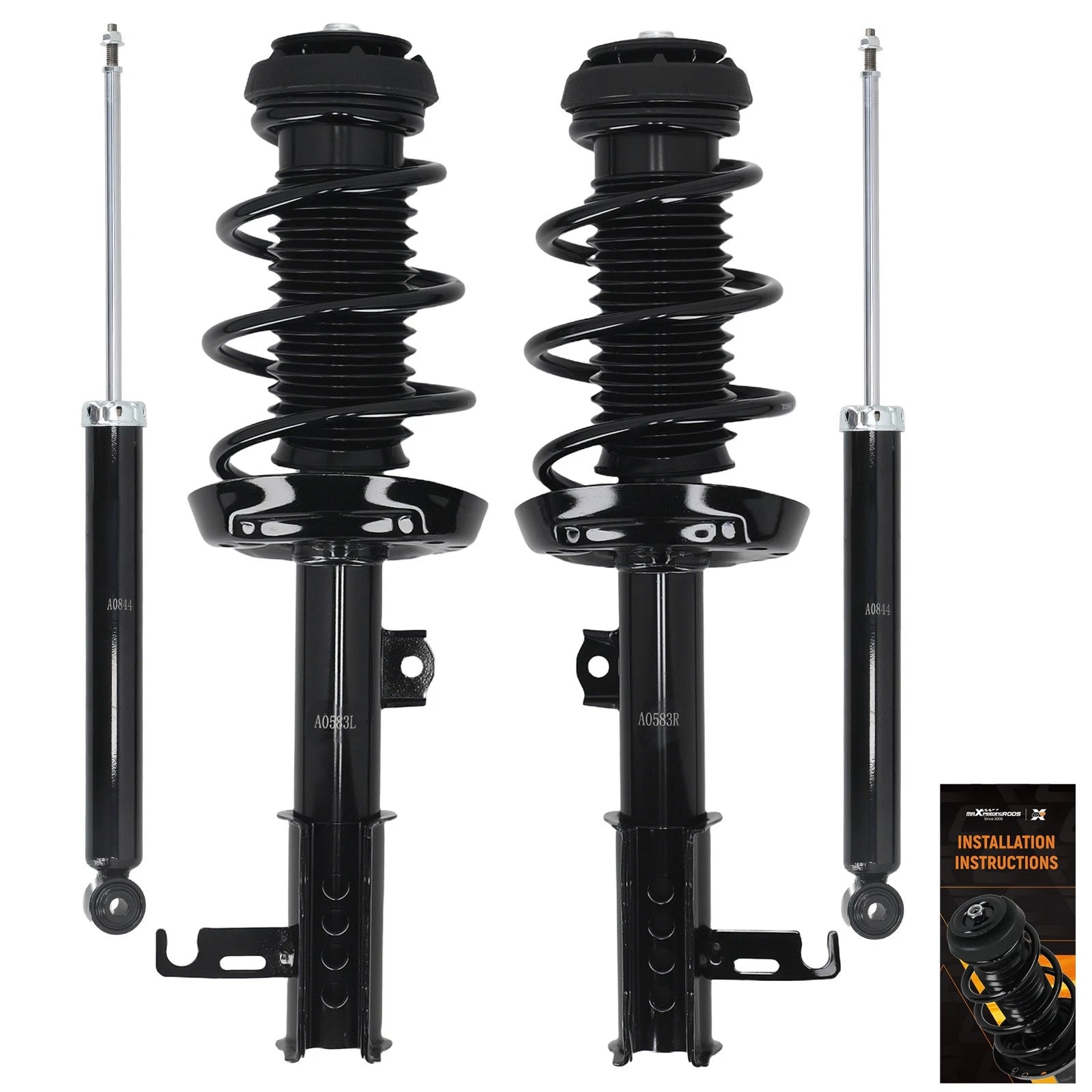 Set of 4 Suspension Struts & Shocks for Chevrolet Cruze (2011–2012)