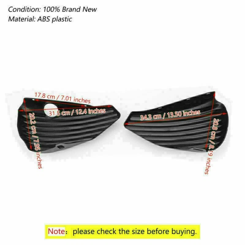 1 Pair Battery Side Cover for Harley Sportster XL883 XL1200 (2004–2013)