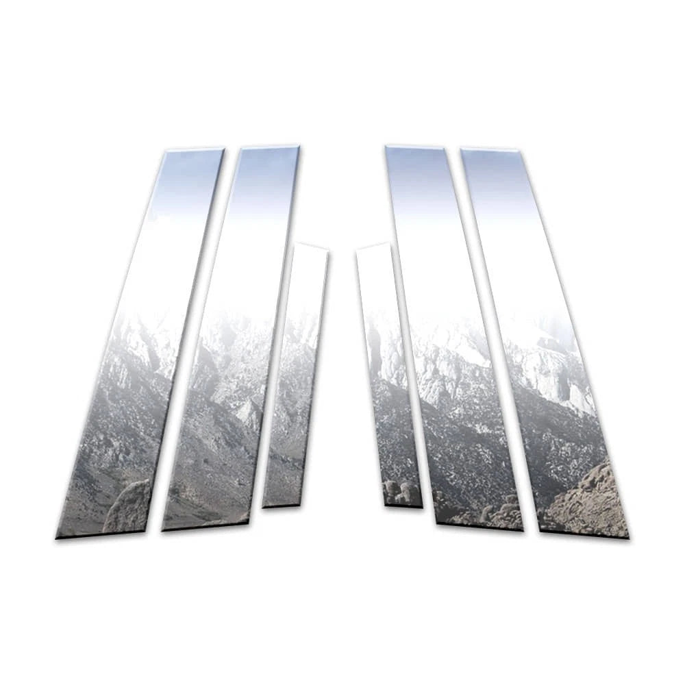 Diamond Grade 6pc Stainless Steel Pillar Post Covers for 2016-2018 Volvo S60