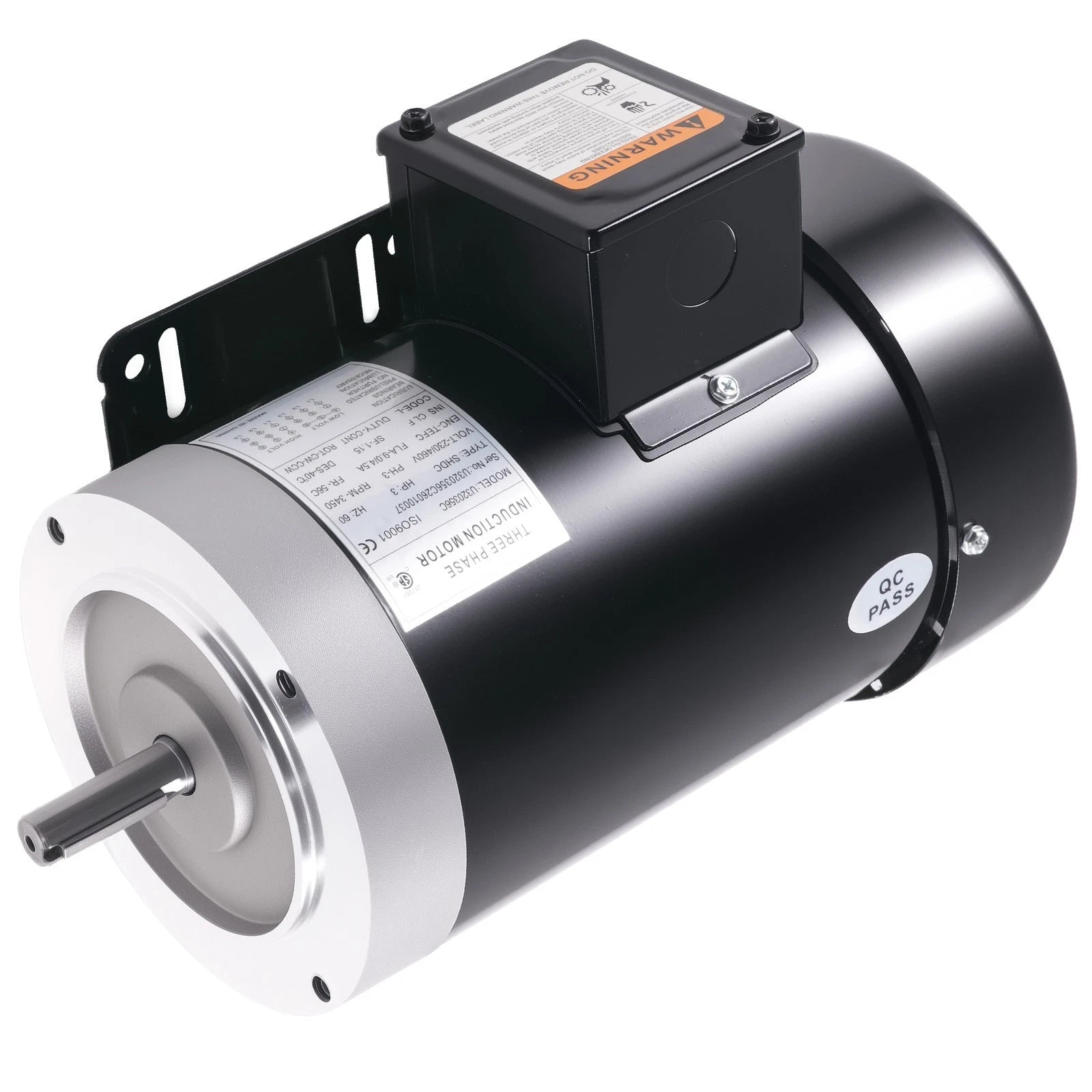 3HP Electric Motor for Three Phase TEFC 230V/460V (3450RPM)