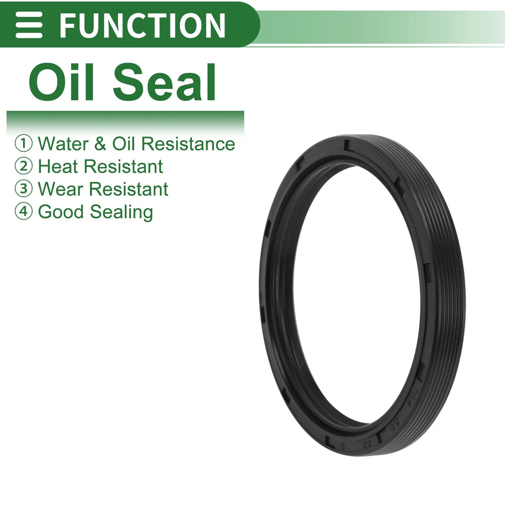 Oil Seal for Rotary Shaft (60x72x8mm) NBR Rubber High Pressure