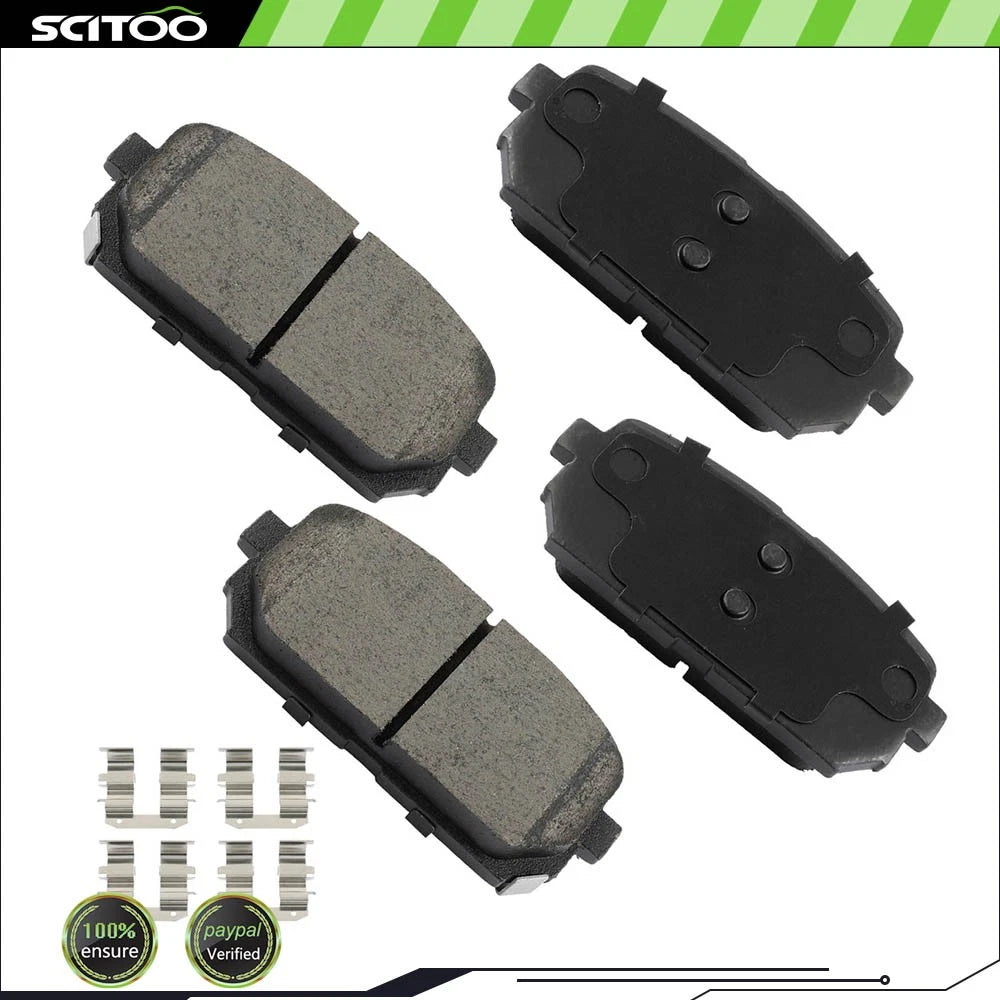 4X Rear Ceramic Brake Pads Kit for Kia Rondo (2007–2012)