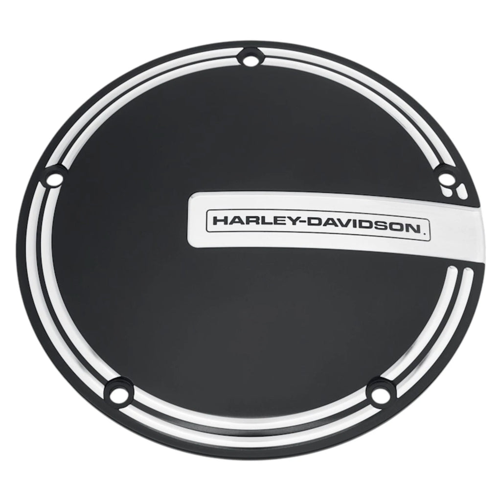 OEM Black Machine Cut Empire Derby Cover for Harley Davidson Touring (2016–2023) 25701173