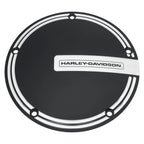 OEM Black Machine Cut Empire Derby Cover for Harley Davidson Touring (2016–2023) 25701173